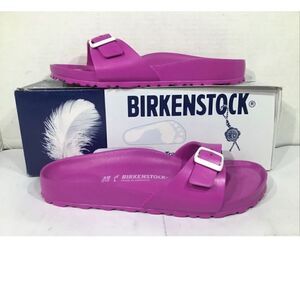 Birkenstock Womens Madrid EVA Pink Slides Sandals
